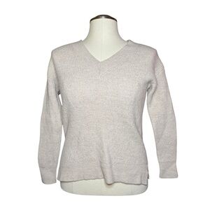 Rachel Zoe Extra Fine Merino Wool Slouchy V-Neck Pullover Sweater